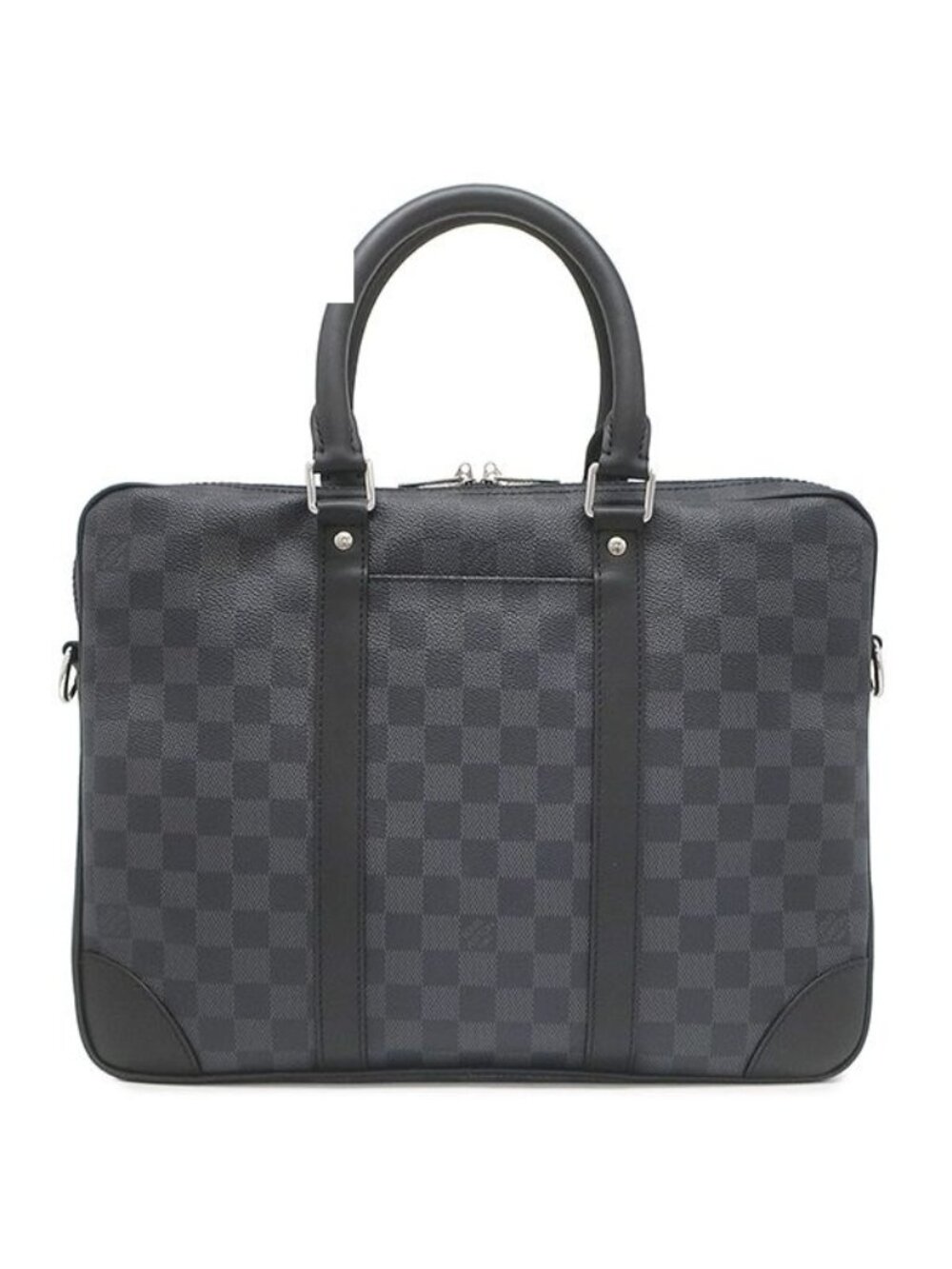 Louis Vuitton 2-Way Bag Porte Documents Voyage PM Damier Graphite Canvas Silver